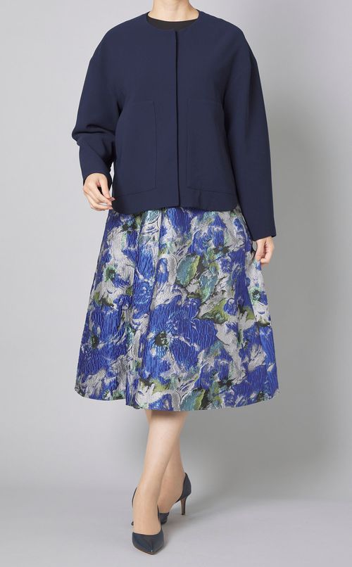 ジョーゼットノーカラージャケット