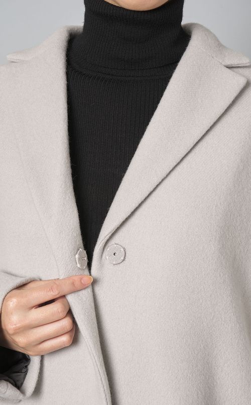 シャギーミックスボーダーコート