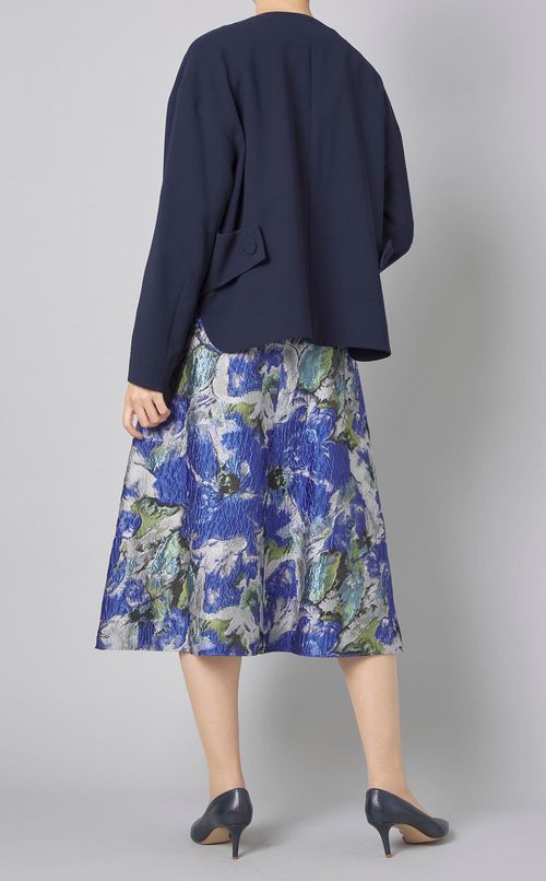 ジョーゼットノーカラージャケット