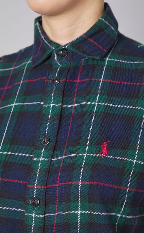 ウールチェックネルシャツ