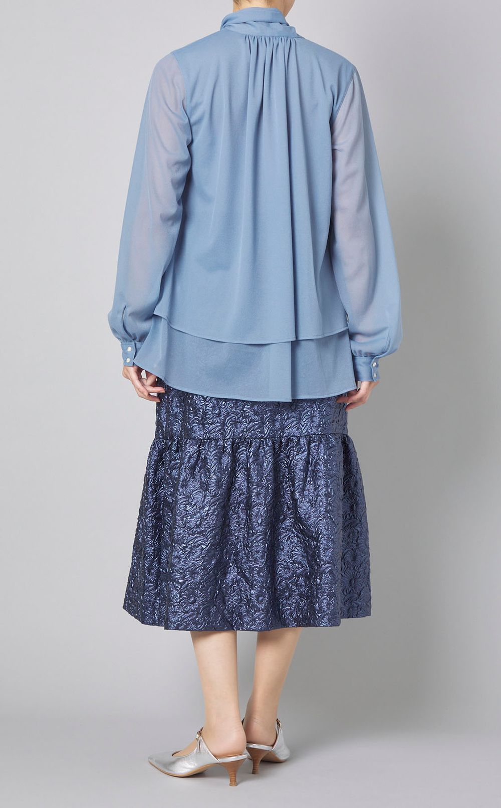 チュールボウタイブラウス