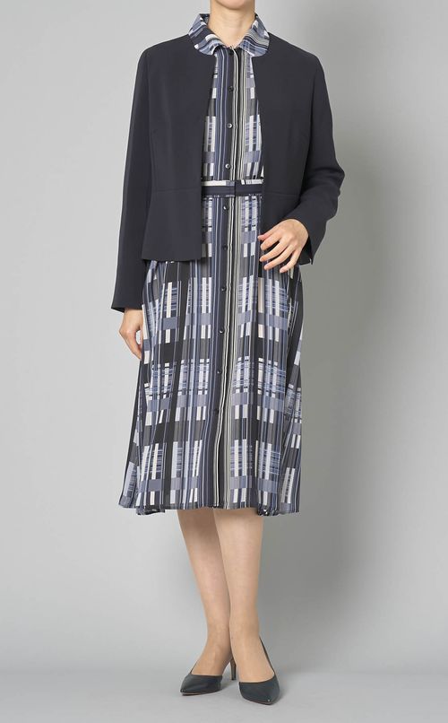 トリアセテートノーカラージャケット