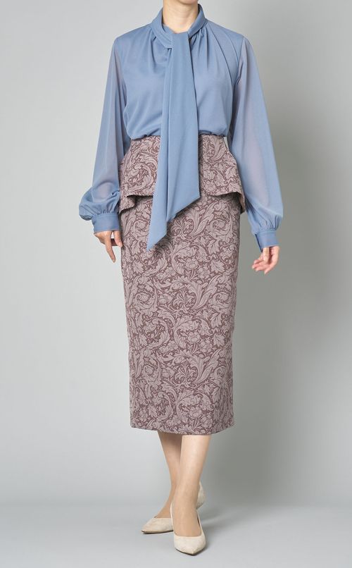 チュールボウタイブラウス