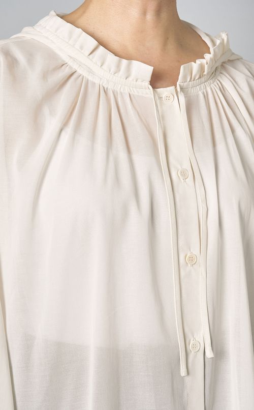 ギャザーフーディオーバーシャツ