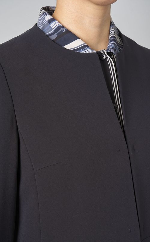 トリアセテートノーカラージャケット