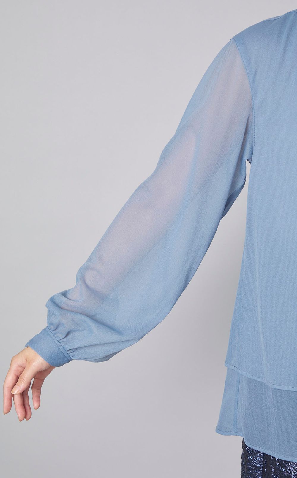 チュールボウタイブラウス