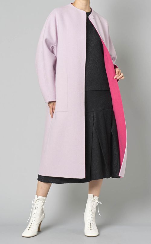 2トーンリバーロングコート