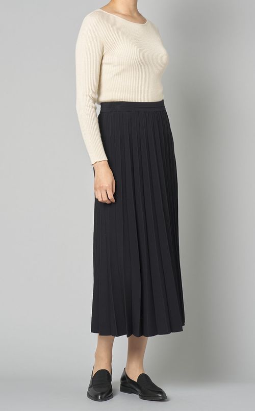 レースニットプリーツスカート