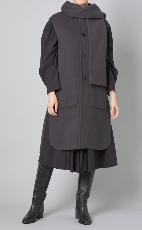 ヨークギャザーシャツワンピース