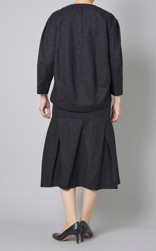 ラメブークレプルオーバーブラウス