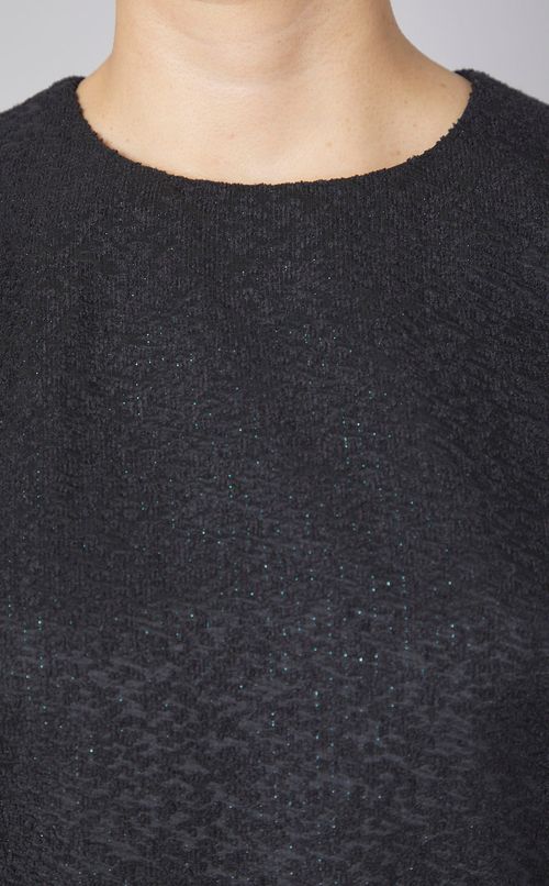 ラメブークレプルオーバーブラウス