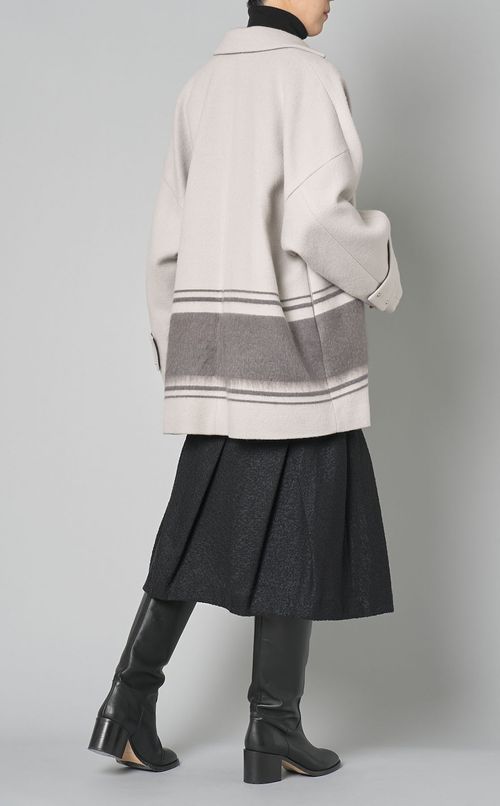 シャギーミックスボーダーコート