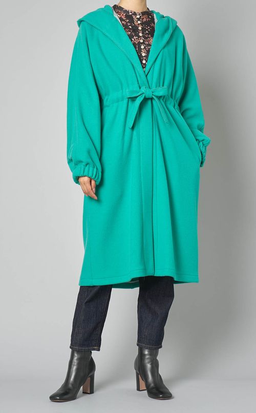 プリントギャザースモックブラウス