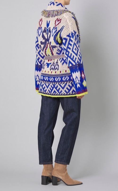 マルチフリンジニットカーディガン