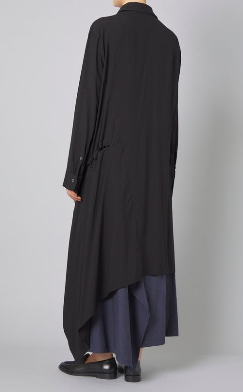 レースアップアシメトリーワンピース