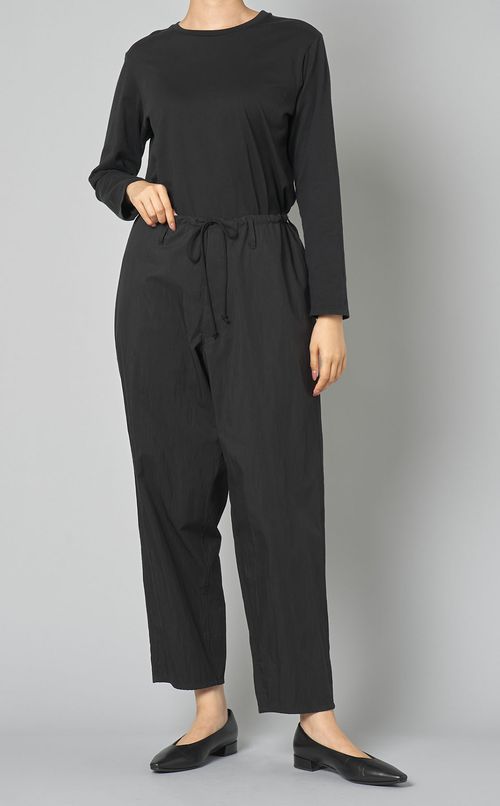 コットンナイロンギャバドットパンツ