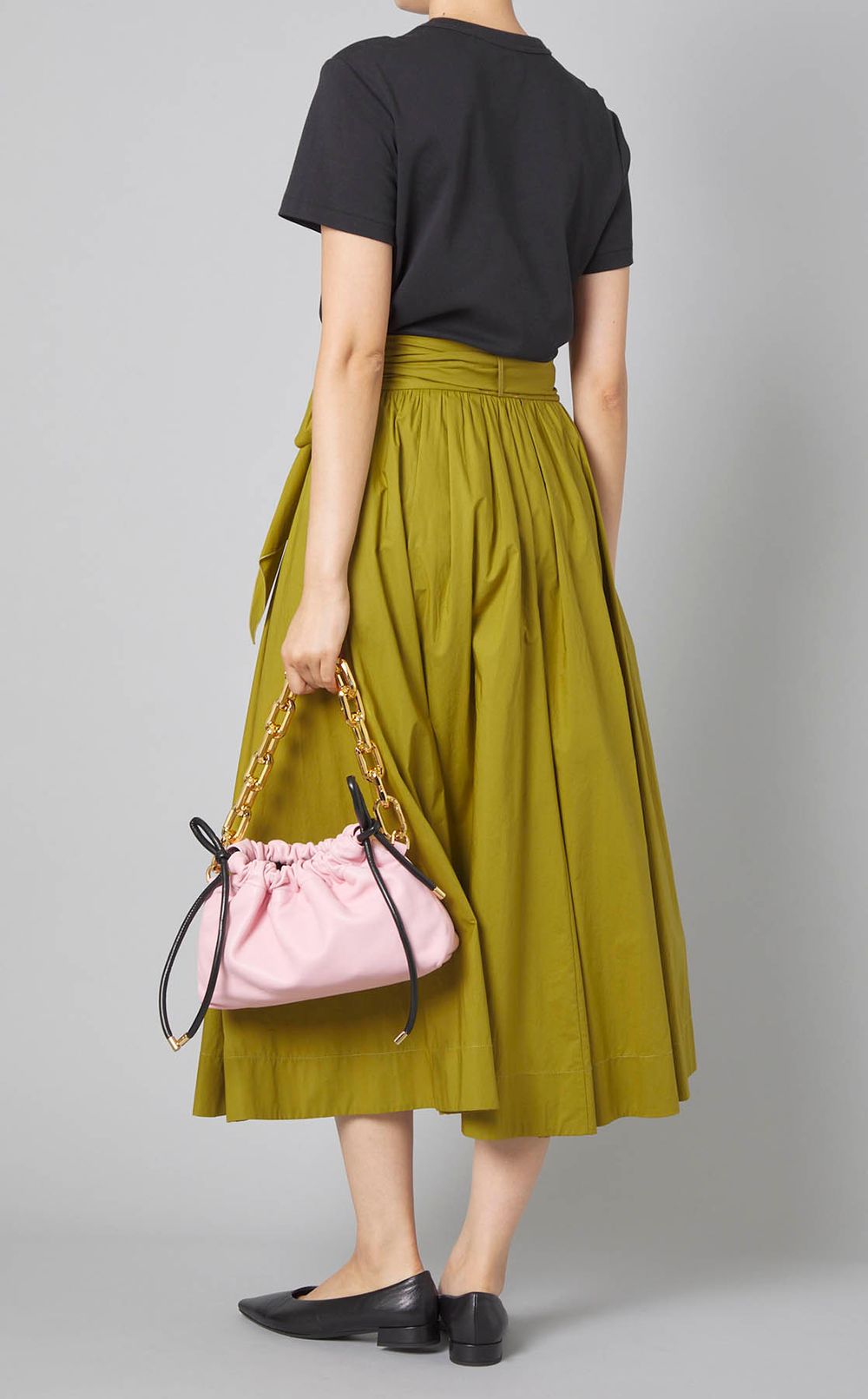 チェーンショルダーレザーバッグ