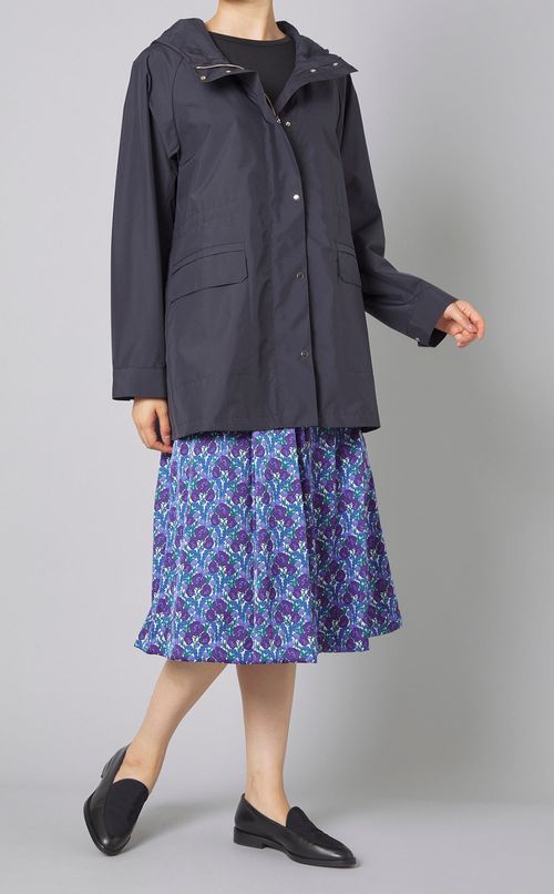 ラグランスリーブハーフコート