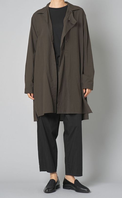 コットンナイロンギャバドットパンツ