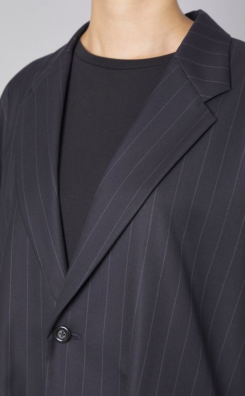 ピンストライプスクエアベスト