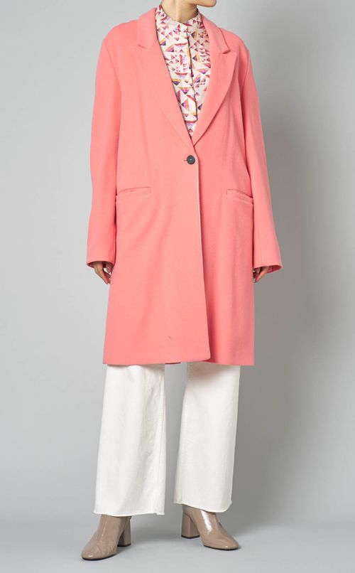 トライアングルプリントブラウス