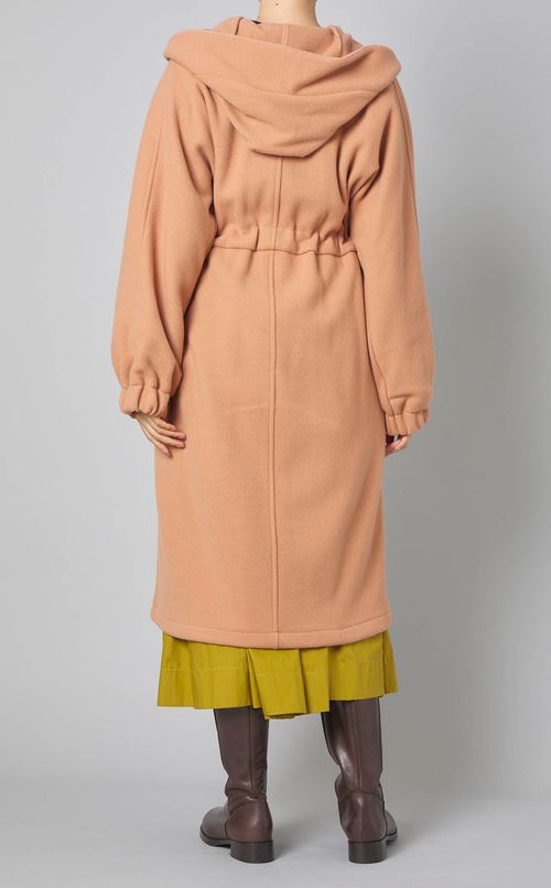 ウールドローコードフード付コー卜