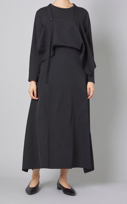 ウールギャバエプロンドレス