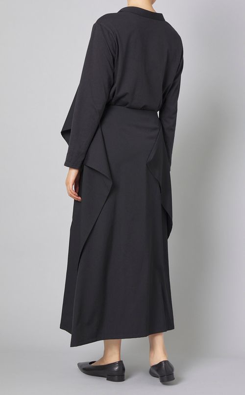 ウールギャバエプロンドレス