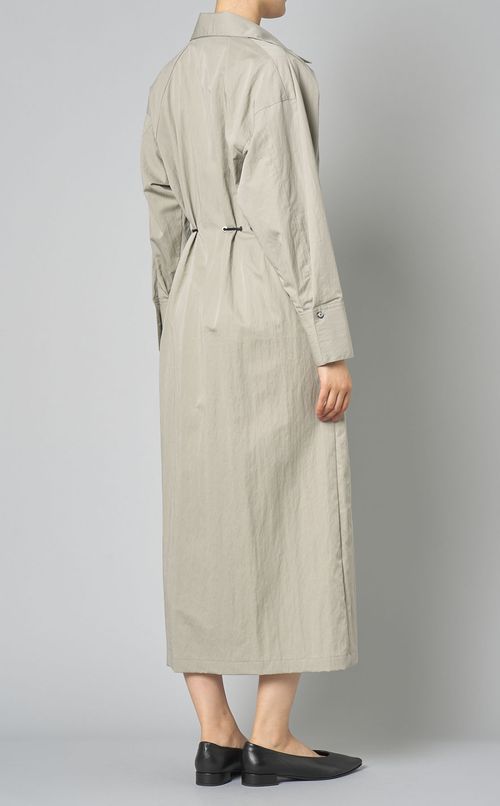 ウエストマークVネックシャツワンピース