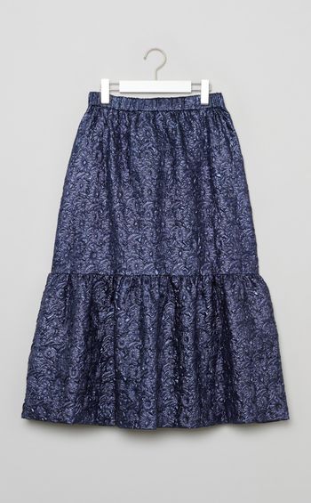 箔エンボスフレアスカート