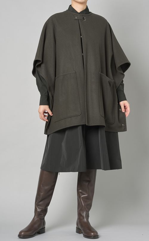 フロントポケットシャツワンピース