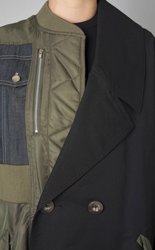 ファブリックミックスコート