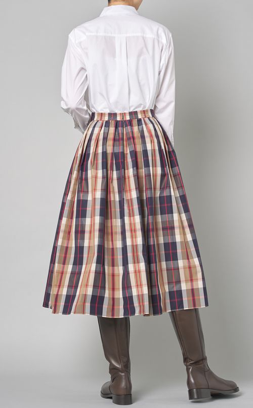 メモリーチェックフレアスカート