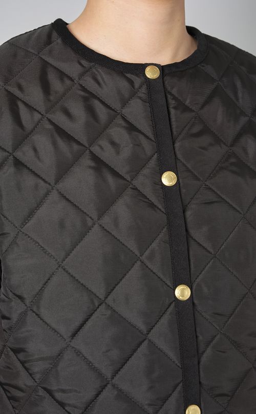 キルティングAラインミドルコート