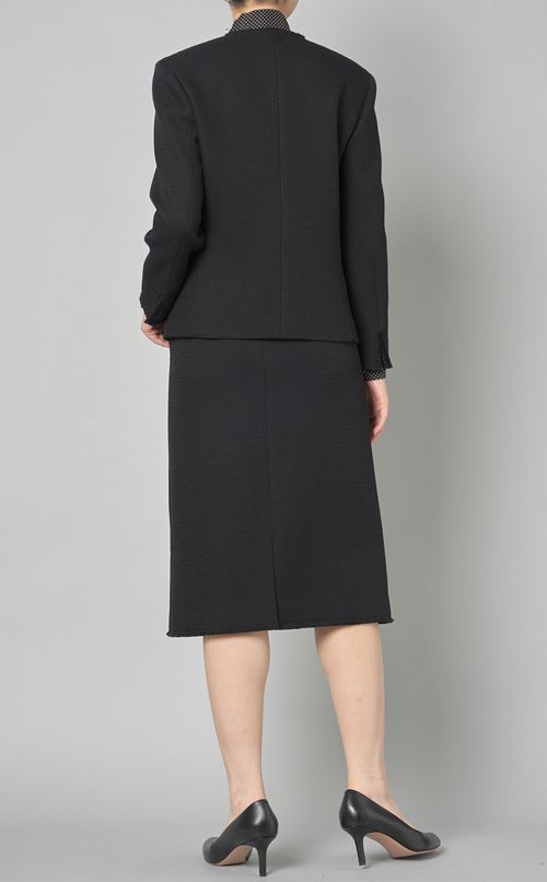 ツイードVネックジャケット