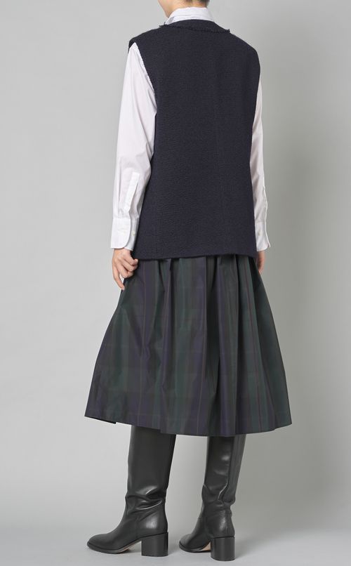 メモリーチェックフレアスカート