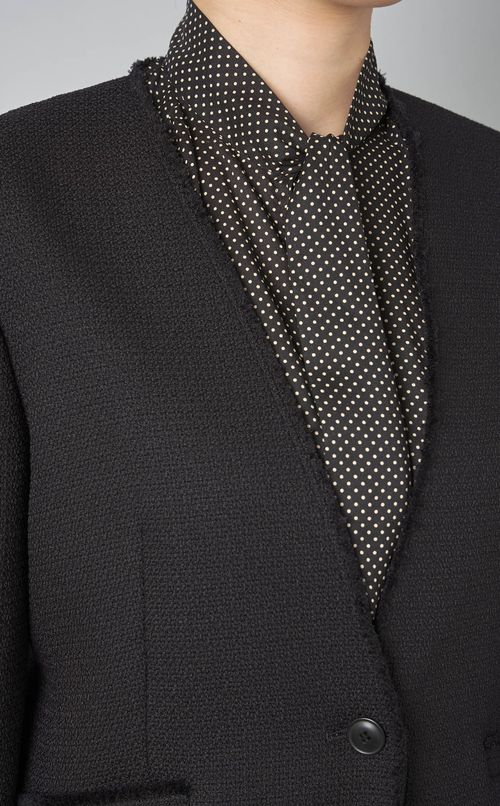 ツイードVネックジャケット