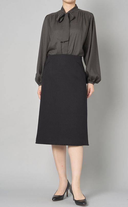 ツイードプレーンタイトスカート