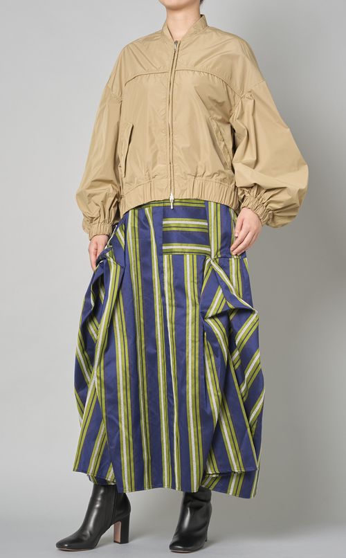 サイドジップギャザーブルゾン