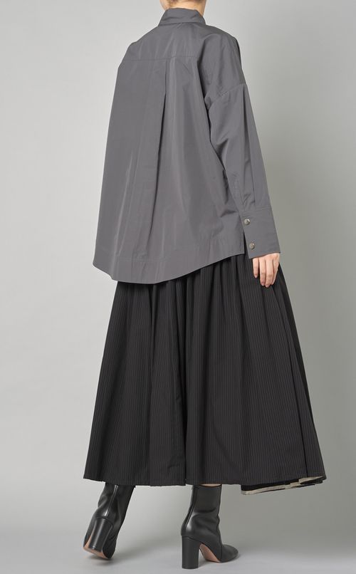 コットンポプリンロングスリーブシャツ