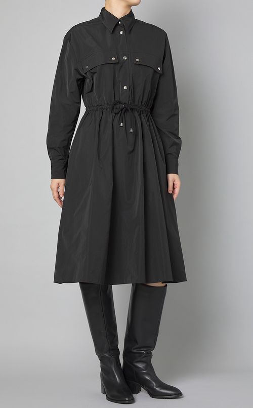 フロントポケットシャツワンピース