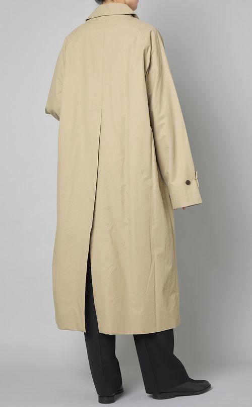 コットンステンカラーロングコー卜