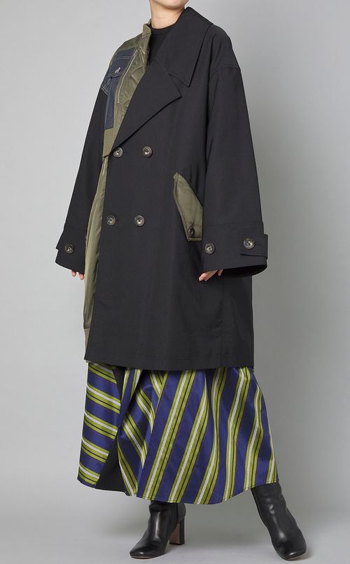 ファブリックミックスコート