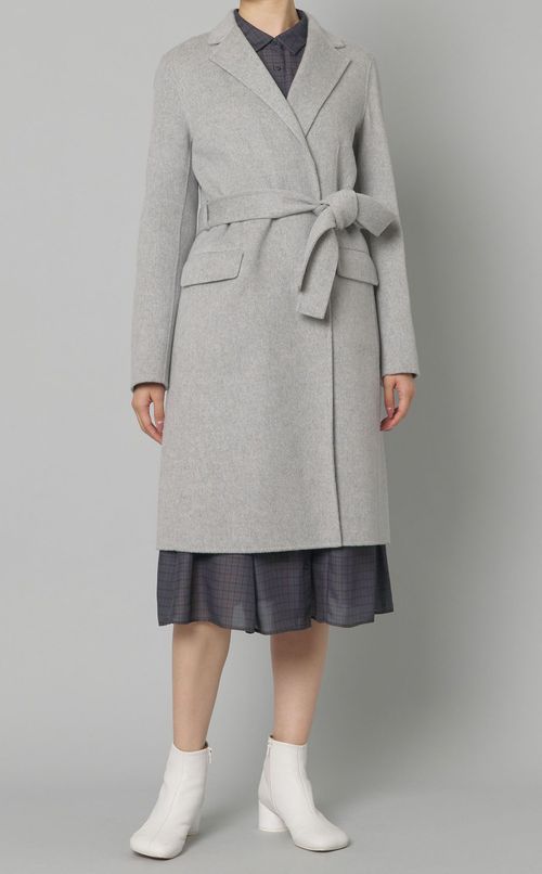 チェックプリントシャツワンピース