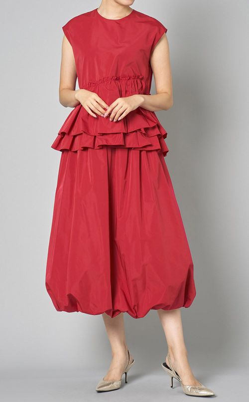 タフタティアードチュチュブラウス