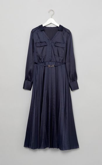 モノグラムサテンワンピース