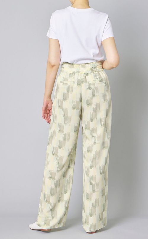 アブストラクトミストプリントパンツ