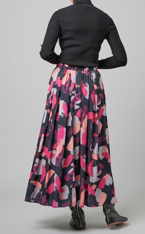 プリントフレアスカート