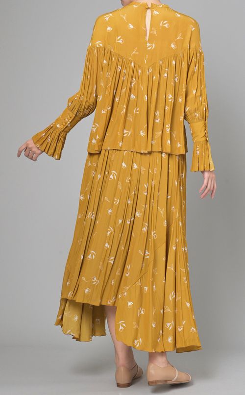 フラワープリントブラウス