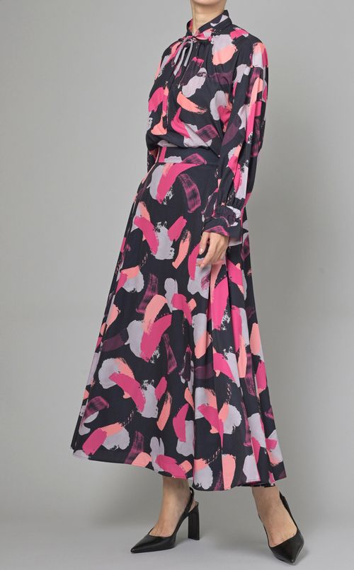 プリントフレアスカート